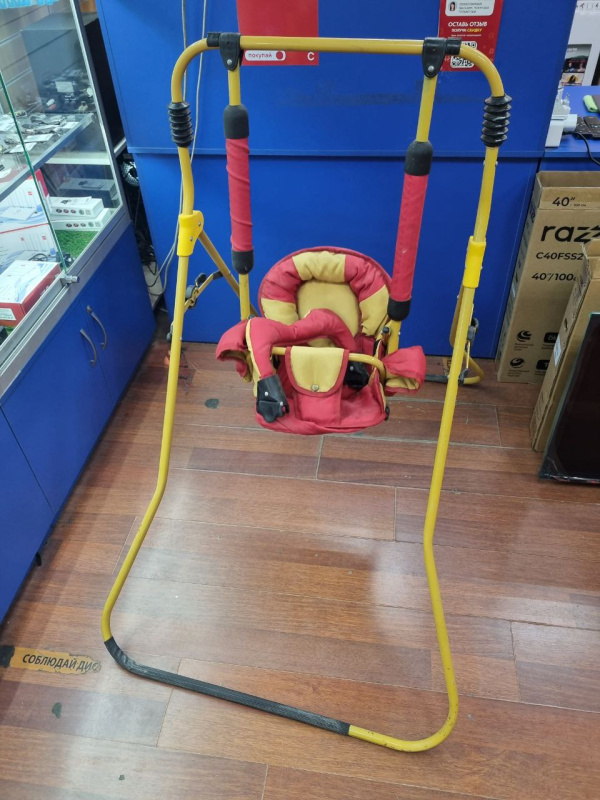 Детская Качеля  Gusio желтая