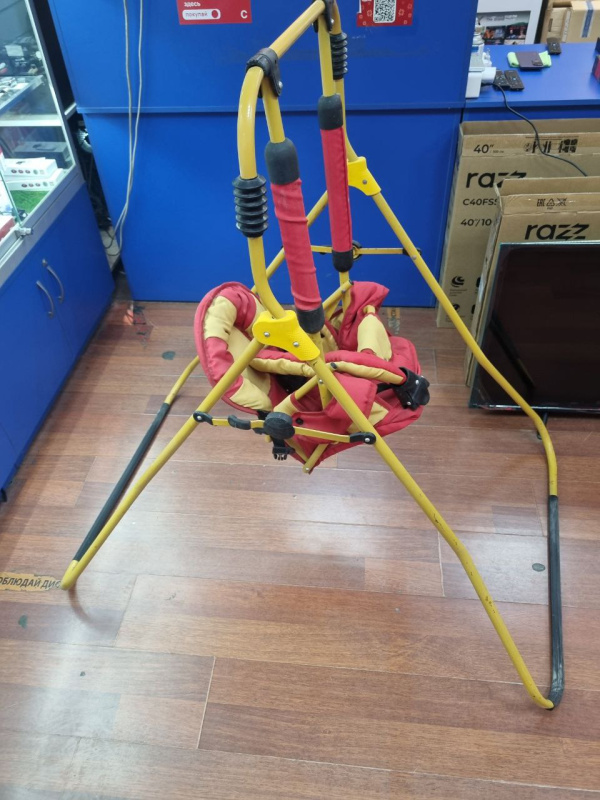 Детская Качеля  Gusio желтая